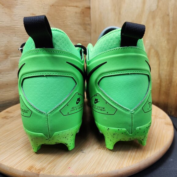 New Nike Alpha Menace Pro 3 Mens Green Football Cleats Size 11.5 - Picture 4 of 8